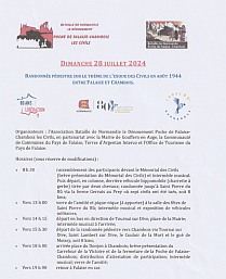 Randonne 28 juillet 2024 Falaise Chambois